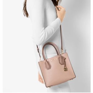 MICHAEL KORS Mercer Color-Block Leather Crossbody